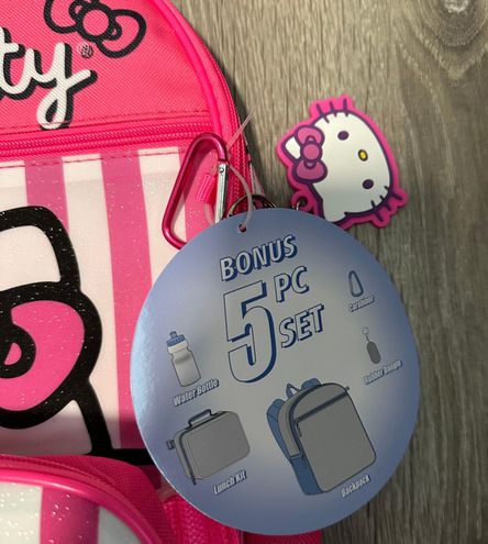 Hello Kitty 5 Piece Backpack & Lunch Box Set