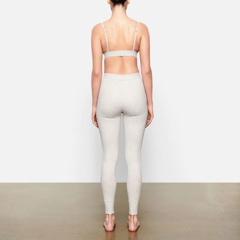 SKIMS Gray Cotton Rib Leggings XS - $35 - From Chloe