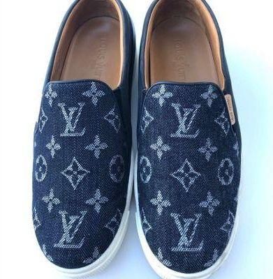 Louis Vuitton Authentic Slip Ons…Sz: 7.5….Blue Blue - $650 (31% Off Retail)  - From Letisha