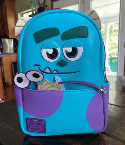 NEW WITH TAGS! Loungefly Disney Monsters, Inc. Faux Leather Mini Backpack!