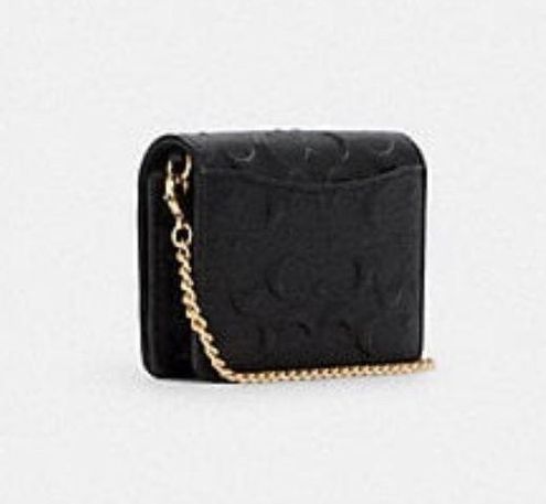 COACH®  Boxed Mini Wallet On A Chain In Signature Leather