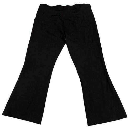 Betabrand Bootcut Yoga Pants Black Plus Size 3X Style: w0104-BK Business  Casual