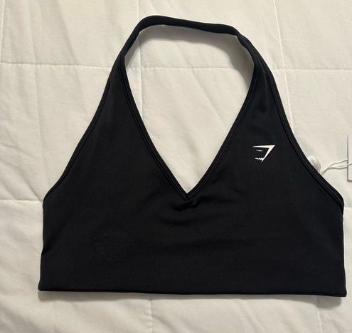 Gymshark HALTERNECK SPORTS BRA Light Support SIZE SMALL Black - $35 - From A