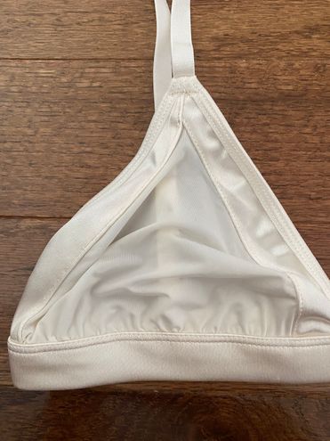 Forever 21 NWOT white Satin Triangle Lingerie Bralette - $19 (24% Off  Retail) - From roya