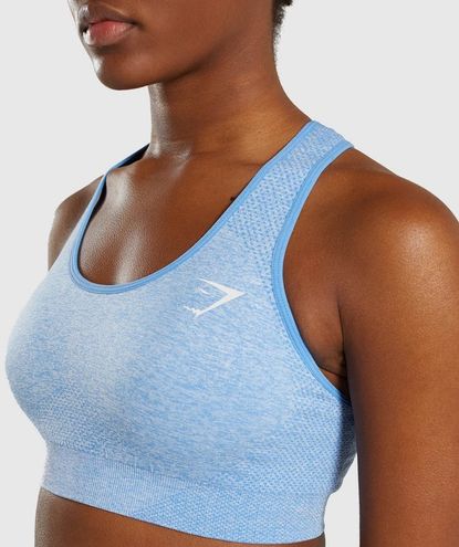 Gymshark Vital Seamless Sports Bra Blue - $27 (32% Off Retail