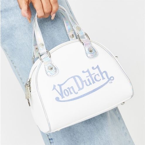 Silver Foil Reflective Overnight Bag - Von Dutch