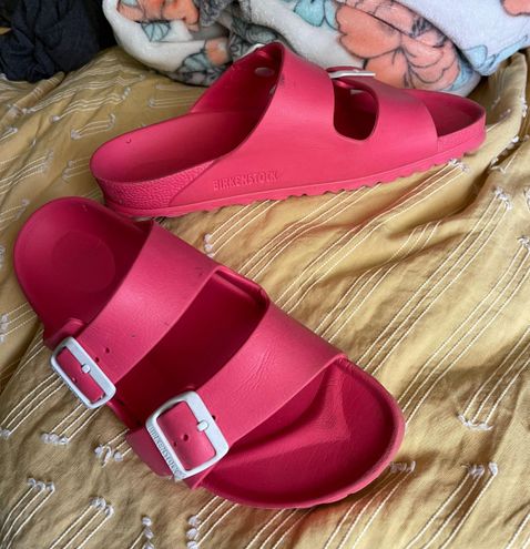 Pink deals rubber birks