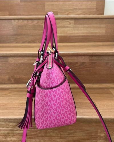 MICHAEL Michael Kors Sullivan Small Convertible Top Zip Tote  (Vanilla/Acorn) Handbags - ShopStyle