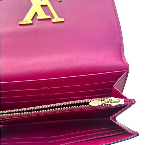 Louis Vuitton Long Wallet Portefeuille Louise Rose Enamel