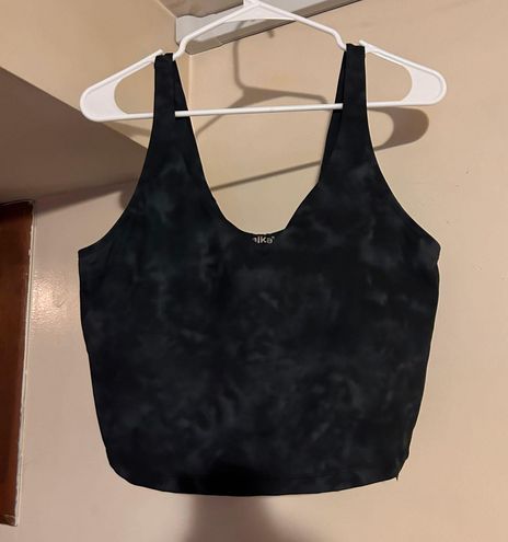 Oalka Crop Top Heart Sports Bra Size S Black Athletic Top