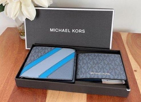 Michael Kors Accessories | Michael Kors Money Clip & Card Holder Set | Color: Black/Blue | Size: Os | Susan3190's Closet