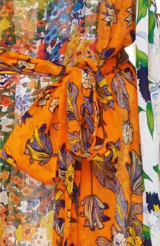 Tory Burch NWT Runway Shasta Ruffle Floral Dress Orange Size 6 - $266 (61%  Off Retail) New With Tags - From ModernFit