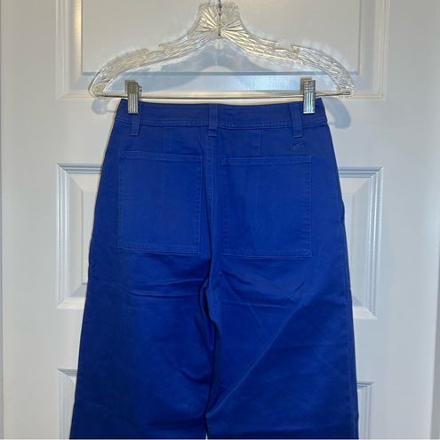 United by Blue NWT Women's Blue Twill Wide Leg Pants size 25 - $45