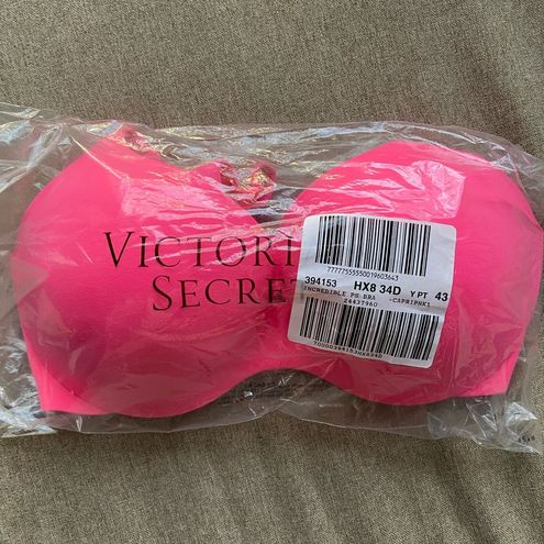 Victoria's Secret Incredible Bra 34D Pink Size undefined - $50 New With  Tags - From debbie