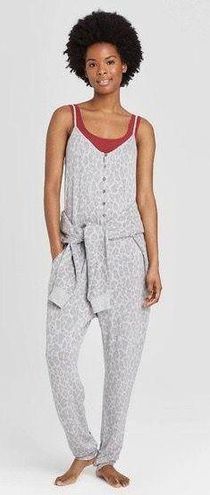 Colsie Leopard Print Lounge Jumpsuit Gray - $19 - From I