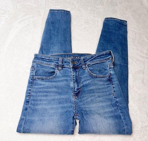 American Eagle Next Level Stretch High Rise Jegging Jeans Medium Wash Size  2