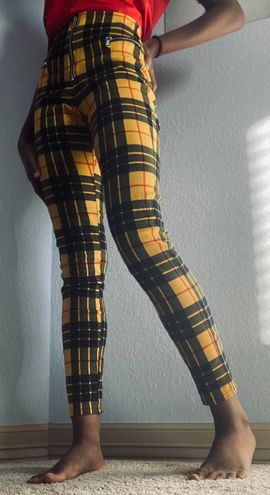 Tiger mist yellow plaid on sale pants