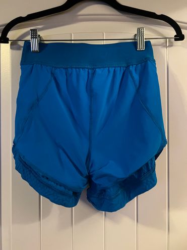 Lululemon Logo Waistband High-rise Training Short Blue Size 4 - $55 (29%  Off Retail) - From Tiffani