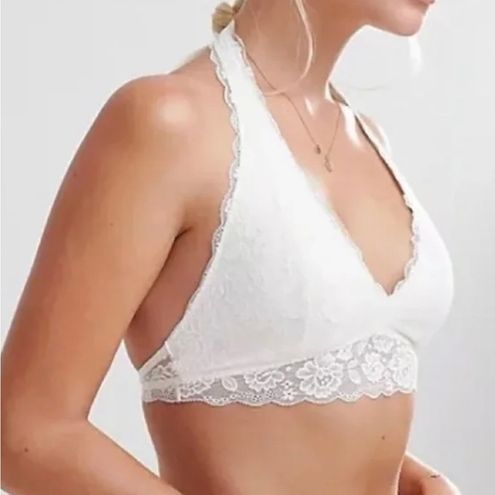 Hollister Gilly Hicks White Lace Longline Bralette - $16 - From Sheena