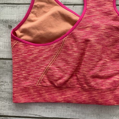 Avia Women's Size XXXL 3XL Sports Bra Racerback Zip Front Pink Orange  Activewear - $13 - From Deana