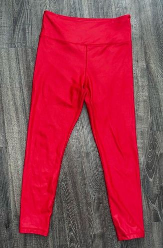 Zyia Red Metallic Leggings Sz 12 - $40 (43% Off Retail) - From Katelyn