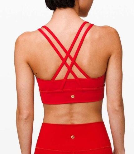 Lululemon Energy Bra Long Line Red Size XS - $65 (48% Off Retail