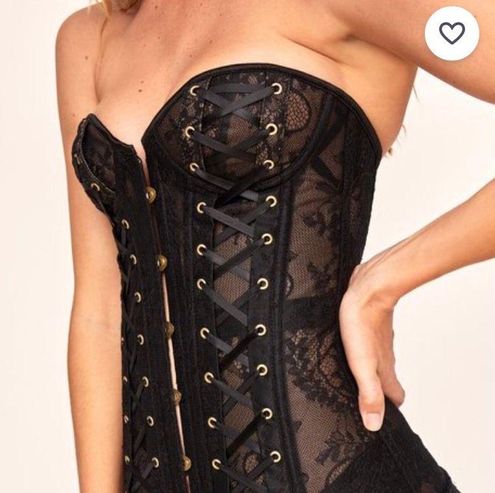 Adore Me Axelle Corset Black Size L - $25 (50% Off Retail) New With Tags -  From Melissa