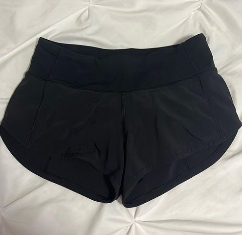  Lululemon Speed Up Shorts 2.5 (Black, Size 0