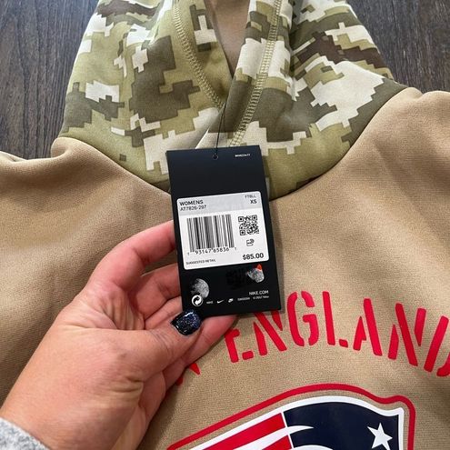 Nike NWT Women's Khaki New England Patriots 2019 Salute to Service Hoodie -  $57 New With Tags - From Ashley