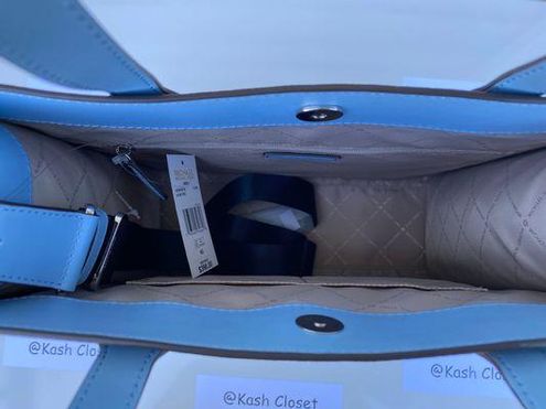 Michael Kors MK Kenly Large Logo Tote Bag Blue - $189 (52% Off