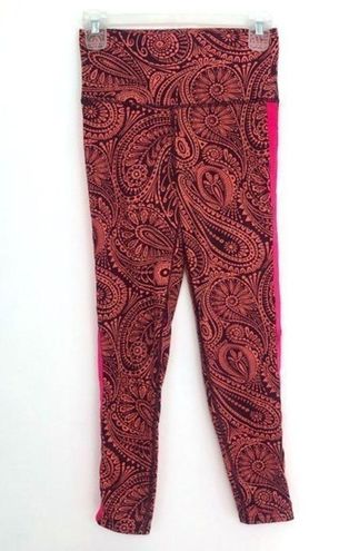 Aerie AMERICAN EAGLE Chill Play Move Leggings Coral Burgundy Red