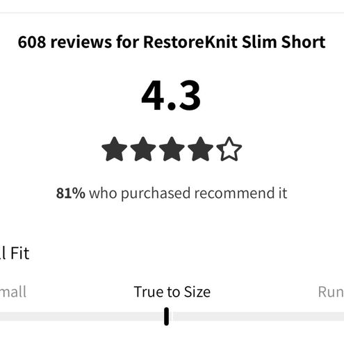 RestoreKnit Slim Short