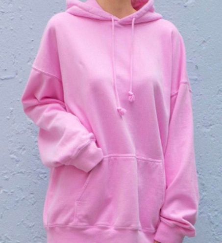 pink brandy melville christy hoodie