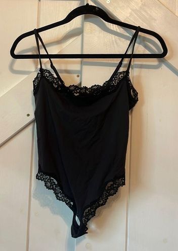 SKIMS Fits Everybody Cami Lace Bodysuit Black Size M - $62