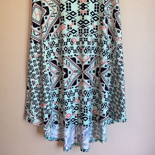 LuLaRoe, Dresses, Lularoe Carly Tshirt Dress Xs S M 4 6 8 I Mint Green  Black Pink Geometric