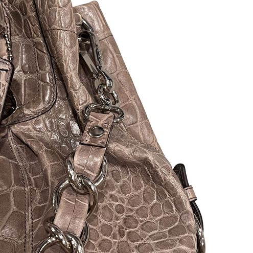 Coach Croc Embossed Taupe Madison Satchel #14601 - $111 - From Rebecca