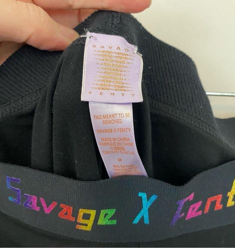 Savage X Fenty Forever Savage Legging Rainbow size 3X black - $29