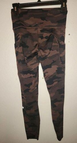 Lululemon athletica fast And Free High Rise Legging brown camo