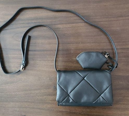  Other Stories Braided Leather Crossbody Bag in Gray