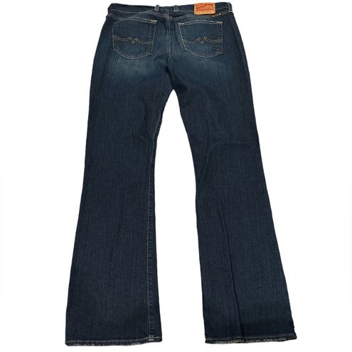 Lucky Brand DUNGAREES GENE MONTESANO SWEET N LOW LONG DARK WASH JEANS 14/32  Blue - $49 - From Donna