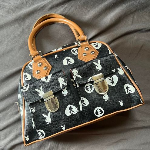 Playboy Black And White Monogram Manhattan Bag - $66 - From