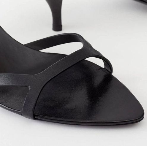 Saint Laurent Carla 60mm Leather Pointy Mules in Nero Black 37 Woth Box  dust bag Size undefined - $628 - From Licia