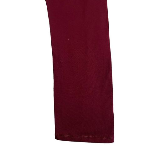 Ambiance Apparel Women's Plus Size 3X High Rise Activewear Leggings  Burgundy NEW