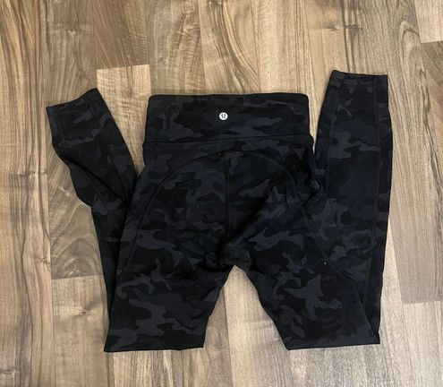 Lululemon black camo leggings size 2