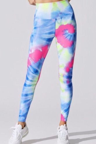 Beach Riot - Ayla Ribbed Blue Tie Dye Leggings Size L - $52 (51% Off  Retail) - From Abbey