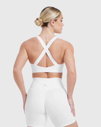 Oner Active TIMELESS WIDE STRAP SPORTS BRA White - $36 (20% Off Retail) New  With Tags - From Maggie