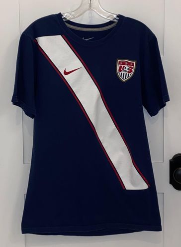 Nike USA United States WC 2010 Soccer Jersey Tee - Navy Blue/White