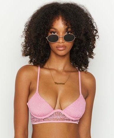 Starman White Sparkle Bralette