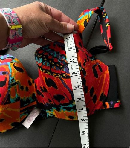 Cacique Lane Bryant Butterfly Print Bright Bra 40C Size undefined - $19 -  From Melissa