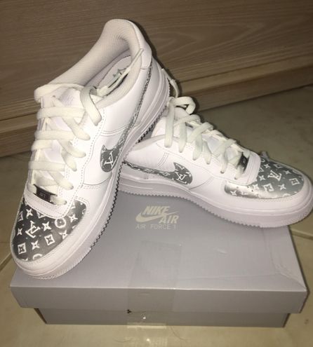 Nike Air Force 1s Custom LV White Size 7.5 - $200 (20% Off Retail) - From  Julia